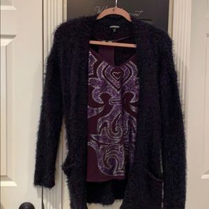 Beautiful sweater with a beautiful cami.